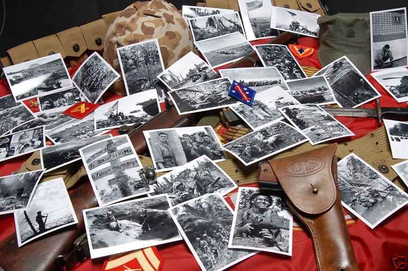 USMC Marines in South Pacific All 252 WWII Photographs  