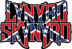 LYNYRD SKYNYRD large rebel flag logo EMBROIDERED PATCH  