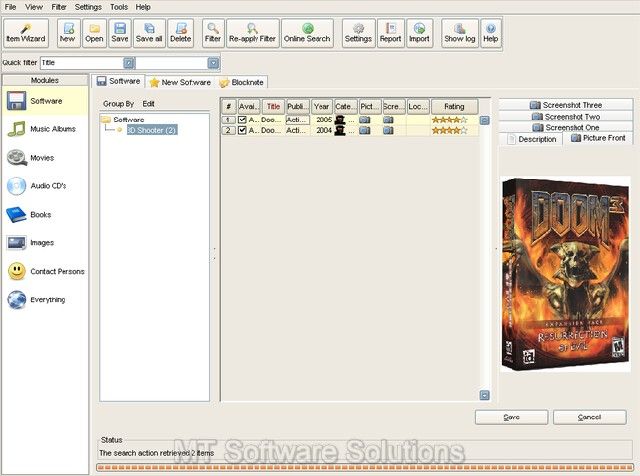 Media Music Video Book Organizer Organize Software CD  