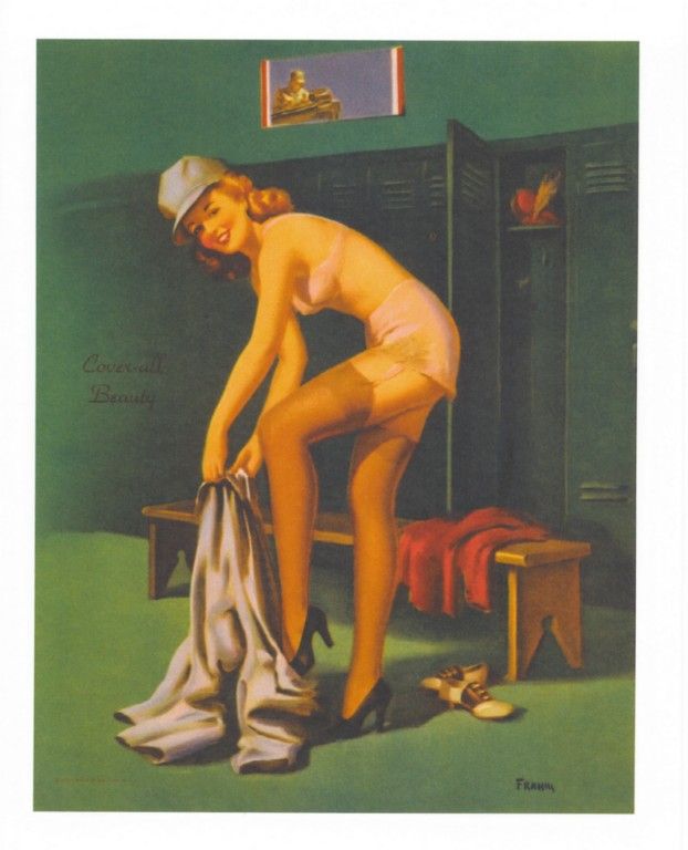   collectable prints or click here to view other pinups by Art Frahm