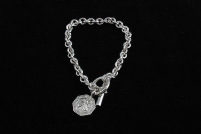 Designer Slane and Slane Sterling Silver .925 Toggle Bracelet w/ Bee 