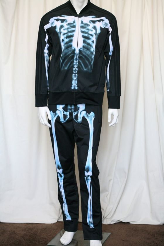 ADIDAS X RAY Skeleton Bones Black Tracksuit Sweatshirt Pants M NEW on PopScreen