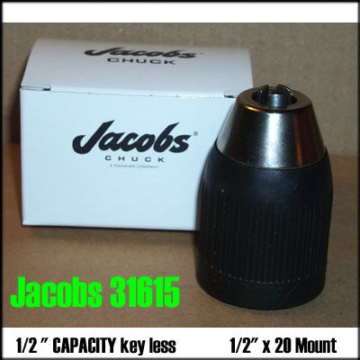 NEW KEYLESS JACOBS DRILL CHUCK 1/2 20 PRO for DEWALT and many others