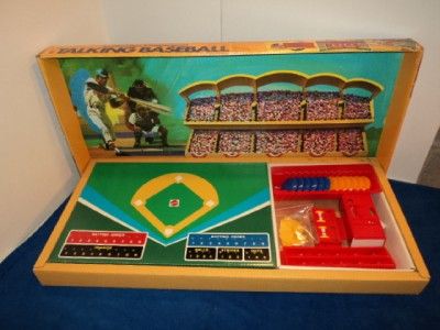 Vintage 1971 Mattel TALKING BASEBALL Game VERY RARE w Box  