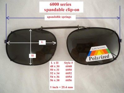 XPANDABLE CLIP ON POLARIZED UV400 SUNGLASSES A6000  