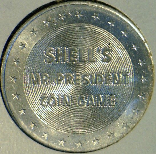   Garfield Mr. President Commemorative Shell Game Medal Token   Coin