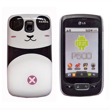 panda cartoon Hard back Case cover for LG OPTIMUS ONE P500 P500h 