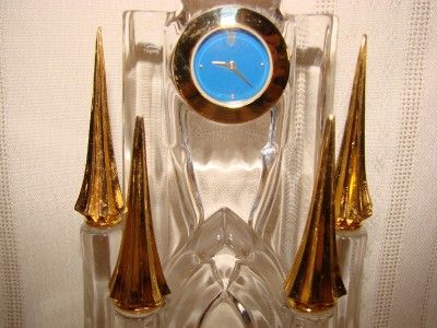 DISNEY CINDERELLA CRYSTAL CASTLE CLOCK FRANKLIN MINT 1989  