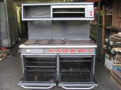   Electric Range 6 hot plates 2 Oven 24 Griddle 36 Salamander Broiler