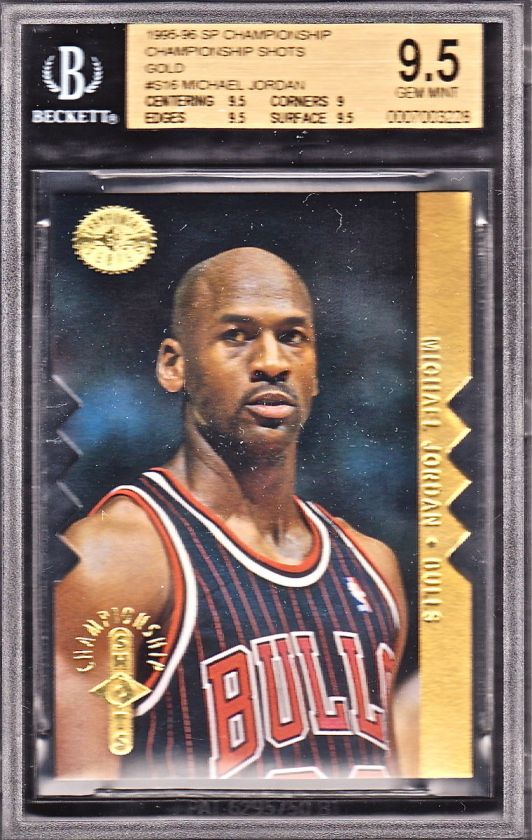   CHAMPIONSHIP SHOTS GOLD #S16 MICHAEL JORDAN BGS 9.5 *POP=6.  