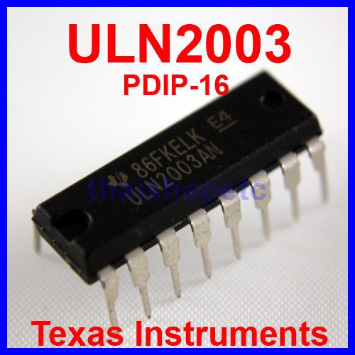 10 x ULN2003AN ULN2003 Array 7 NPN Darlingtons TEXAS  