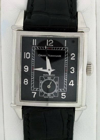 Girard Perregaux Model 2593 Vintage 1945 Mens Stainless Steel Watch 