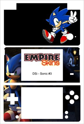 SONIC #3   Nintendo DSi Skin   NEW  