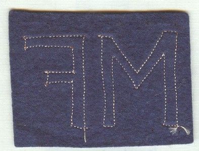 Original WW 1 US Army Air Service Air Field Military Fireman Patch 