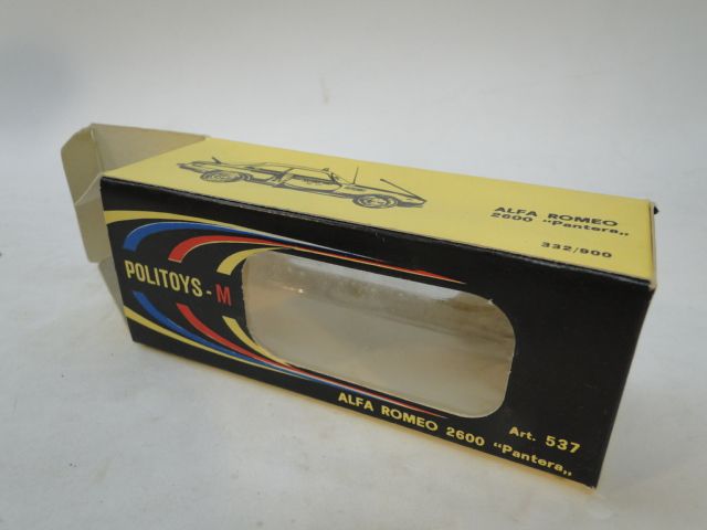   2600 PANTERA POLICE 537 w BOX DIECAST CAR MADE in ITALY 143  