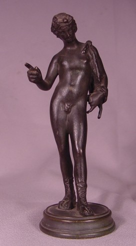 Antique Grand Tour Bronze Sculpture of Narcissus Circa 1900  