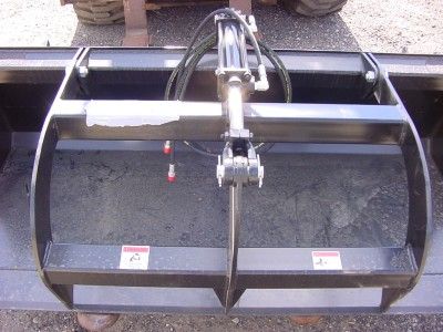 NEW VERSATECH GRAPPLE 66 SMOOTH LOADER BUCKET SKID STEER ATTACHMENT 