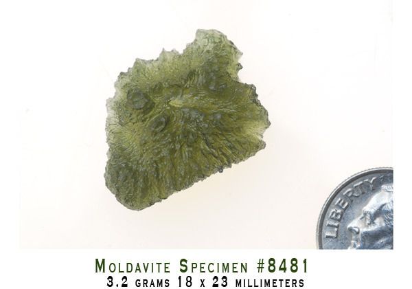 Natural Leafy Moldavite Tektite #8481  