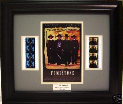 TOMBSTONE FRAMED FILM CELL KURT RUSSELL  