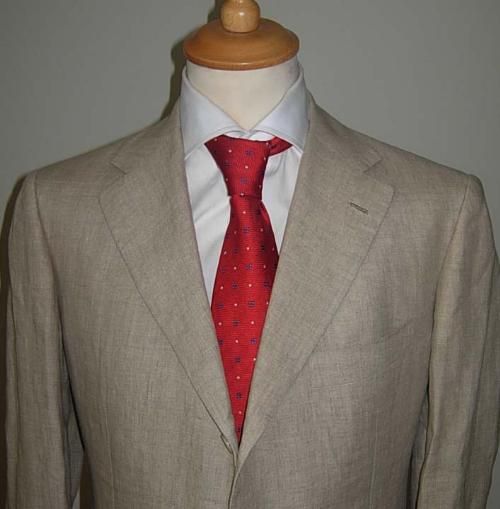 KITON NAPOLI SUIT BEIGE 40 S US NWT   