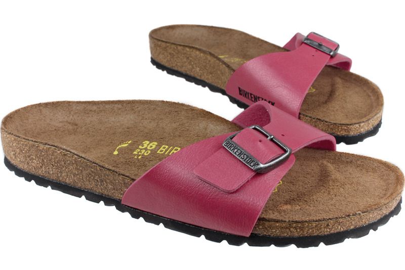 Birkenstock Madrid Graceful Rose Red Birko Flor 239473 New Womens 