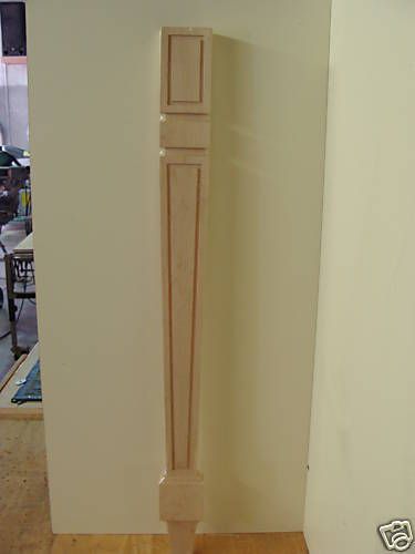 HALF TABLE/ISLAND LEGS APPLIED MOLDING 34 1/2 long  