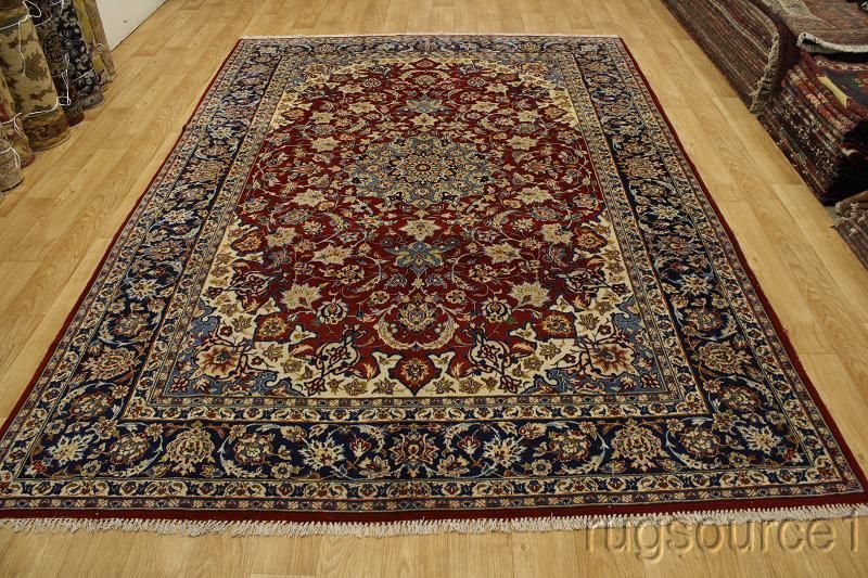 BREATHTAKING 9X12 ISFAHAN PERSIAN ORIENTAL AREA RUG WOOL CARPET  