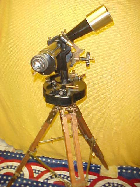 WWII MILITARY FIELD ARTILLERY SCOPE W/TRIPOD LOOK  