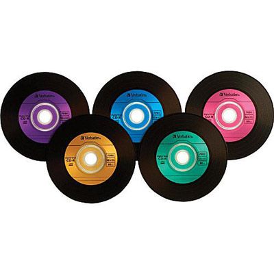 VERBATIM 94439 CD R 16X 80min Digital Vinyl jewel 10 Pk  