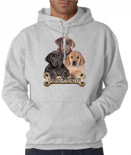 Labrador Retriever Puppies 50/50 Pullover Hoodie  