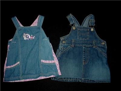   BABY GIRL DENIM DRESSES 6 9 12 months SPRING SUMMER CLOTHES LOT  