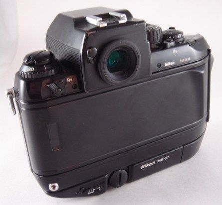 nikon f4 f4s film camera body with a type e focusing screen a front 