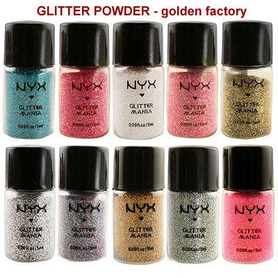 NYX COSMETICS GLITTER POWDER   PICK YOUR 5 COLORS  