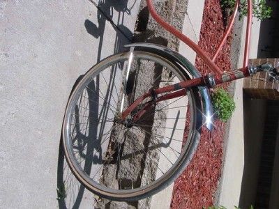 ROLLFAST BICYCLE vintage bike w badge rack gold fleck seat and 