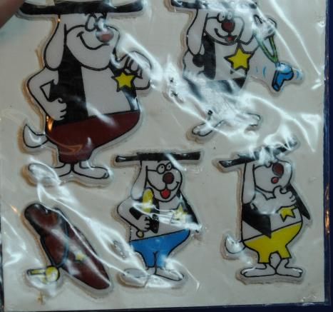 Vintage New Old Stock NOS Deputy Dawg Puffy Stickers  