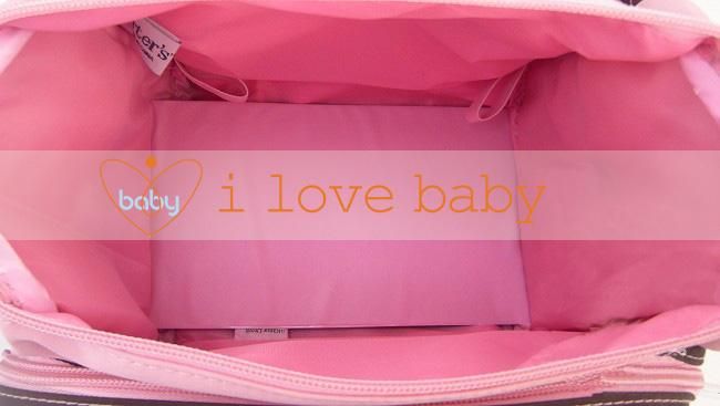 Carter Small Pink Heart Baby Diaper Nappy Changing Bag  