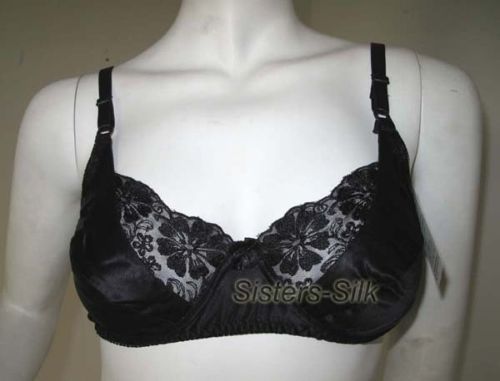 Pairs Pure Silk Lacy Bras~32B ●ON SALE Free p&p  