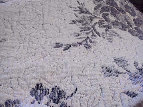 100% COTTON PLUSH FLORAL MARSEILLE MATELASSE BEDSPREAD COVERLET ROSES 