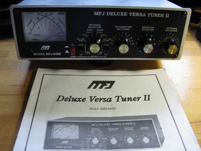 MFJ 949E DELUXE VERSA TUNER II WITH MANUAL / EXCELLENT   