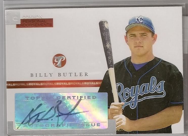 2005 TOPPS PRISTINE BILLY BUTLER AUTO # 374/497  