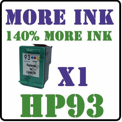 HP 93 Color Inkjet Cartridges C9361WN Hp93 ink C9361 x1  