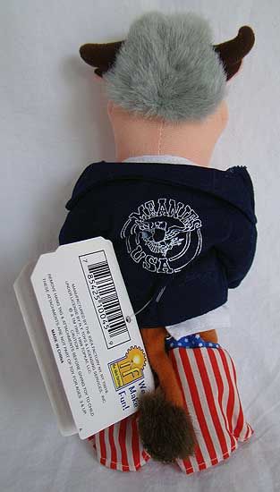 InFamous Meanies Bull Clinton BEAN BAG PLUSH Mint TAG  