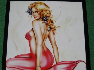   PIN UPS CALENDAR ART TWO DIFFERENT MERMAIDS AT HIGH TIDE MINT   