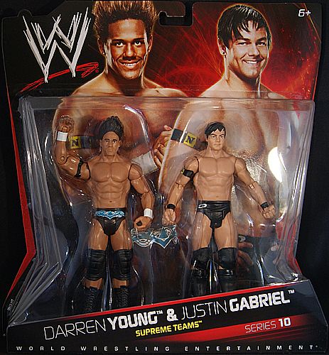 JUSTIN GABRIEL DARREN YOUNG WWE 2 PACKS 10 TOY FIGURES  