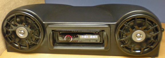 BLACK ATV PIONEER RADIO 200W FM/CD  100w BLACK COAX  