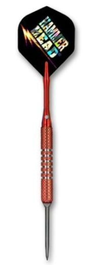   HEAD STEEL SOFT TIP DARTS 18CSM RED SKINNY CONVERTIBLES DART  