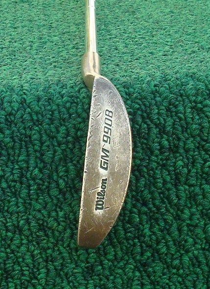 Vintage Wilson GM 990B Brass Flange Putter  