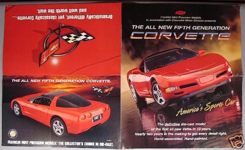 Franklin Mint 1997 Corvette Sales Brochure  