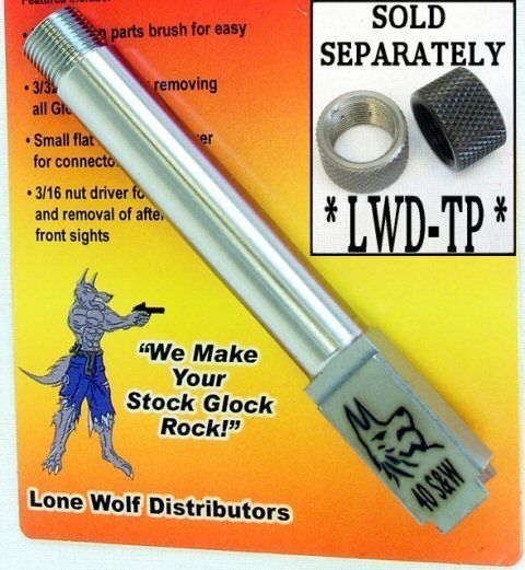 Glock 23 Threaded Barrel 9/16 x 24 threads LWD 2340TH  