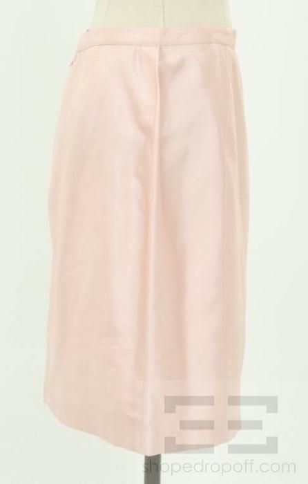   Mugler 2 Piece Pink Silk Starfish Jacket & Skirt Suit Size 44  